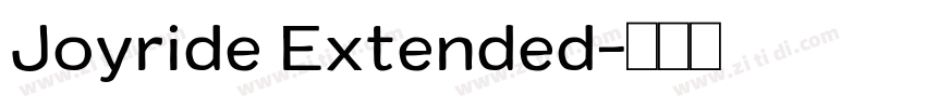 Joyride Extended字体转换